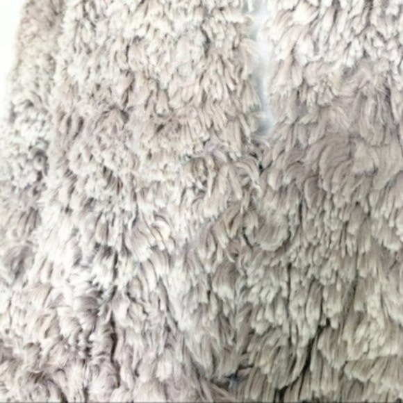 Vintage Handmade Faux Fur Shag Teddy Jacket Gray Neutral Gray Small/Medium - Picture 8 of 11